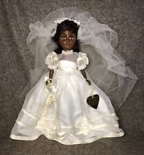 BEAUTIFUL VINTAGE 1978 EFFANBEE 1578 AFRICAN AMERICAN 15” BRIDE DOLL 1983 TAG, used for sale  Shipping to Canada