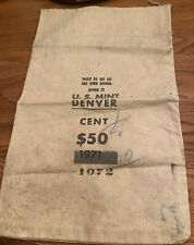 50 Centavos Us Estado perfeito 1971, 1972 de lona bolsa de dinheiro nos Estado perfeito Genuíno Bolsa de depósito comprar usado  Enviando para Brazil