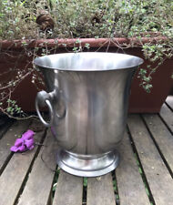 French champagne wine ice bucket stainless steel Guy Degrenne mini 5” midcentury for sale  Shipping to South Africa