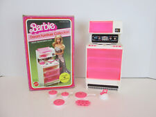 Usado, De colección 1982 Barbie Dream House muebles cocina estufa microondas caja rosa segunda mano  Embacar hacia Argentina