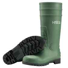 HISEA Men Steel Toe Rain Boot Waterproof Work Boot Agriculture Industrial Size 8 for sale  Shipping to South Africa