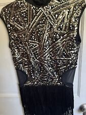 Weissman Women's Black Sequin Unitard Dance Costume for sale  Shipping to South Africa