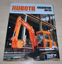 Używany, Kubota Kompaktowa koparka KH-151 Japońska broszura Broszura Broszura na sprzedaż  PL