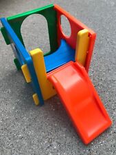 Vintage Little Tikes Dollhouse Jungle Gym Climber Playground Cube w/Slide 6pcs, used for sale  Shipping to South Africa