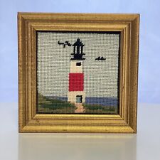 Framed needlepoint lighthouse for sale  Watsonville