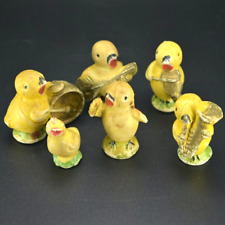 Estatuetas de conjunto musical Yellow Chick - Porcelana japonesa vintage comprar usado  Enviando para Brazil