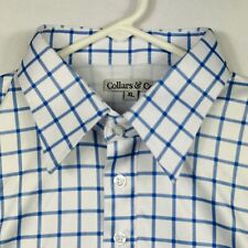 Nuevo con etiquetas Collares y compañía Cuello de vestir Polo Camisa de golf para hombre XL Azul Ventana a cuadros segunda mano  Embacar hacia Argentina