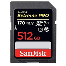 Tarjeta de memoria Sandisk Extreme Pro SD 256 GB 512 GB Canon Nikon y más segunda mano  Embacar hacia Argentina