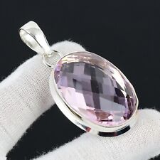 Pink Kunzite Gemstone Handmade Pendant 925 Sterling Silver Pendant For Gifts Her for sale  Shipping to South Africa