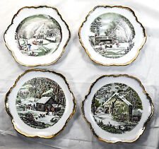 Currier ives plates for sale  Shipping to Ireland