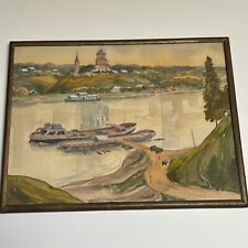 Antique painting regionalism for sale  San Diego