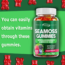 Seamoss Gummies 3000 mg - contiene musgo del mar de Irlanda, naufragio de vejiga, raíz de bardana segunda mano  Embacar hacia Argentina