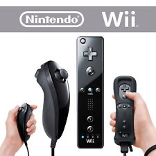 Pilot / Nunchuk ORYGINALNY Nintendo Wii (czarny czarny) Wybór kontrolera ruchu na sprzedaż  Wysyłka do Poland
