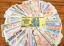 ┥ 51 piezas de billetes extranjeros diferentes monedas mundiales sin circular con bono segunda mano  Embacar hacia Mexico
