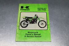 1981 Kawasaki KX250 A7 Uni Track Manual de Proprietário e Serviço Usado comprar usado  Enviando para Brazil