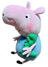 TY Peppa Pig George com dinossauro XL boneca de pelúcia jumbo brinquedo animal 20 polegadas azul comprar usado  Enviando para Brazil