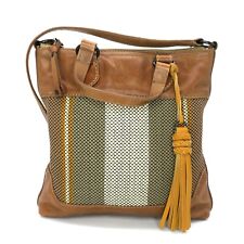 Bolsa satchel de couro multicolorida bege listrada tiracolo Frye Melissa comprar usado  Enviando para Brazil