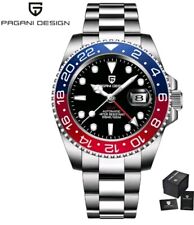 **Faulty** SPARES OR REPAIRS Pagani Design GMT Watch Pepsi Red Blue Bezel NH34 for sale  Shipping to South Africa