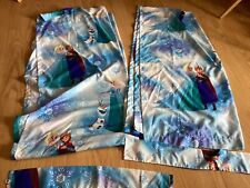 Cortinas de janela Disney Frozen 1 par - 2 painéis com amarrações. Azul. 84” X 42”, usado comprar usado  Enviando para Brazil