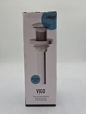 Vigo VG07000BN Vessel Bathroom Sink Pop-up Drain & Mounting Ring Brushed Nickel, used for sale  Shipping to South Africa
