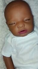 Corpo inteiro silicone bebê menina birracial étnico marrom médio afro-americano  comprar usado  Enviando para Brazil