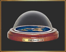 Usado, Modelo de exibição de cúpula de mapa de terra plana - base de madeira, cúpula de acrílico, presente comprar usado  Enviando para Brazil