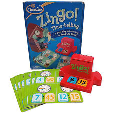 ThinkFun Zingo Time Telling Skills Board Game Learning Clock Kids Teaching Bingo for sale  Shipping to South Africa