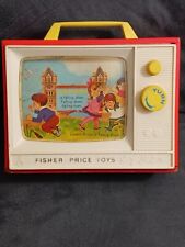 Fisher Price Toys 1966 de colección pantalla gigante caja de música TV dos melodías TV #114 funciona segunda mano  Embacar hacia Argentina