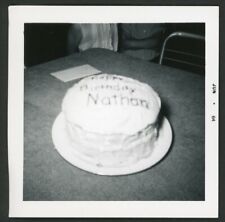Mesa de cocina de pastel de cumpleaños borrosa foto instantánea de colección de los años 60 resumen 2 segunda mano  Embacar hacia Argentina