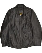 Used, PRIMA DONNA Mens Leather Jacket IT 58 4XL Black Leather AV46 for sale  Shipping to South Africa