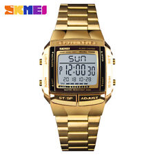 Relógio de pulso masculino SKMEI digital pulseira de aço inoxidável moda à prova d'água B9D9, usado comprar usado  Enviando para Brazil