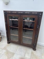 antique oak display cabinets for sale  BANBURY