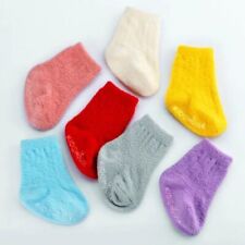 Paquete de 5 calcetines suaves antideslizantes antideslizantes de algodón esponjoso antideslizantes bebés niñas niños niños pequeños recién nacidos, usado segunda mano  Embacar hacia Argentina
