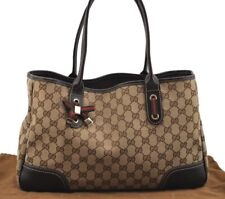 Usado, Auténtico Bolso de Mano GUCCI Web Sherry Line Princy GG Lona 163805 Marrón 5356I segunda mano  Embacar hacia Argentina