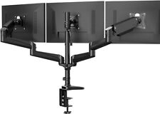 Soporte de escritorio triple monitor HUANUO para tres pantallas de 17-32 pulgadas, ajustable. segunda mano  Embacar hacia Mexico