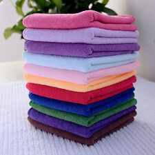 10pcs Soothing Microfiber Face Towel Cleaning Wash Cloth Hand Square Towel for sale  Shipping to South Africa