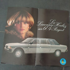 Peugeot 604 advertising d'occasion  Expédié en Belgium