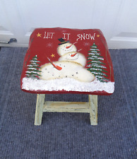Snowman wooden stool for sale  Norwich