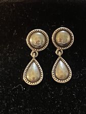 Awesome James Avery Hammered Beaded Circle w/ Teardrop Dangle Earrings Retired., used for sale  Baytown