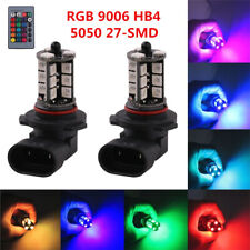 2 x RGB 9006 HB4 5050 27-SMD LED Driving FOG Lights lâmpadas Kit Controle Remoto Drl comprar usado  Enviando para Brazil