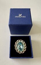 Anel de cristal Swarovski, tamanho 5, cristal azul comprar usado  Enviando para Brazil