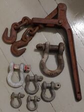 Dixie Chain Load Binder 5/16 -G70 3/8-G43 WLL5400lbs MBS19000lbs & 6 Shackles for sale  Shipping to South Africa