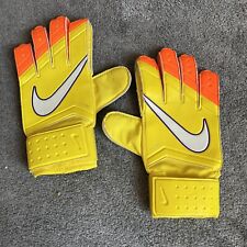 Used, Nike Unisex Yellow/Orange Goalkeeper Gloves Size 8 for sale  WIGAN