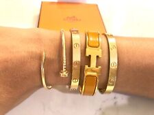 Hermès Clic H Bracelet Gold pm Curry Sold Out d'occasion  Expédié en France