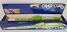 Used, NEW Clairol Crazy Curl Steam Styling Wand Curling Iron Green & White 1970s Vtg for sale  Shipping to South Africa