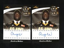 (2) 2011 LEAF U.S. ARMY AUNDREY WALKER ON-CARD AUTO USC TROJANS MIAMI DOLPHINS for sale  Shipping to South Africa