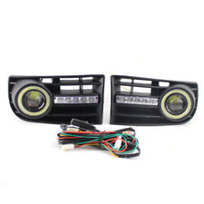 Usado, 2 peças/conjunto grade dianteira de carro e farol de neblina lâmpada LED DRL para VW Golf MK5 03-09 comprar usado  Enviando para Brazil