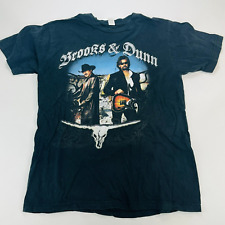 Camiseta de colección Brooks & Dunn cuernos de toro vaqueros banda de música country para hombre talla L grande segunda mano  Embacar hacia Mexico