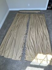 PAR XL de cortinas drapeadas de tecido xadrez verde feitas sob medida 114 pol. L x 75 pol. comprar usado  Enviando para Brazil