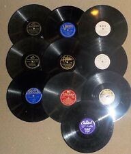 Lote Aleatório de 12 Discos JAZZ, BIG BAND, VOCAIS POPULARES 78 RPM FRETE GRÁTIS comprar usado  Enviando para Brazil